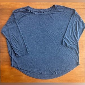 LOFT Size XL Dark Blue 3/4 Sleeve Top